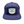 Navy blue cap with a logo on a white background